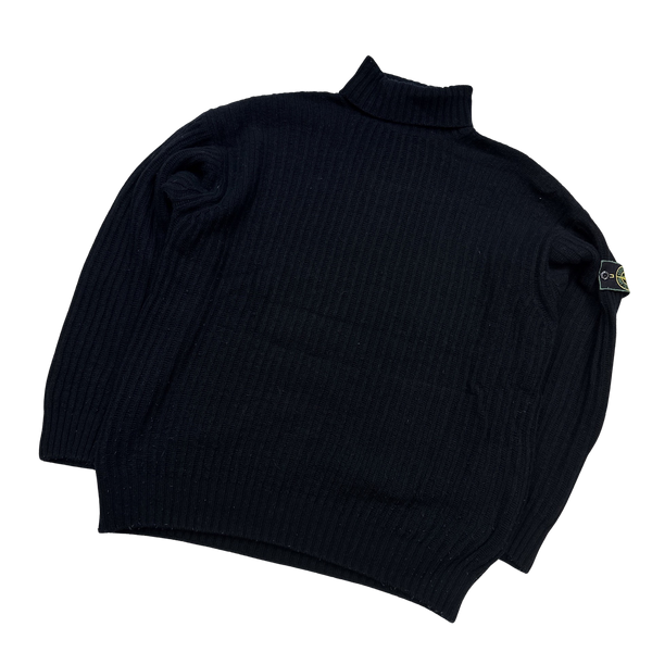 Stone Island Vintage Early 90's Pullover Wool Jumper - XXL