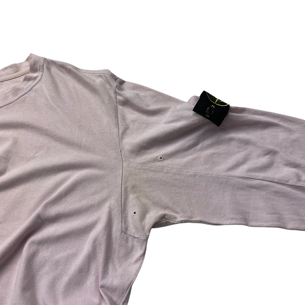 Stone Island 2017 Pink Longsleeve Cotton Top - XXL