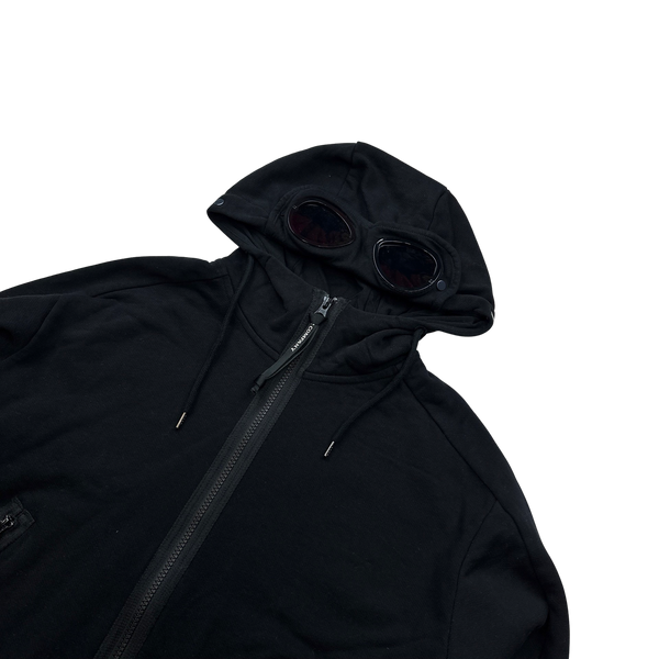 CP Company Black Cotton Goggle Hoodie - XS