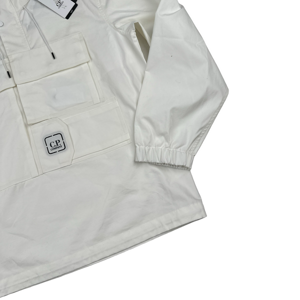 CP Company Metropolis Series White Smock Hydro Stop Tela Jacket - Medium