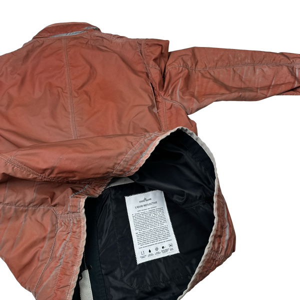 Stone Island 2012 Red Liquid Reflective Field Jacket - XL