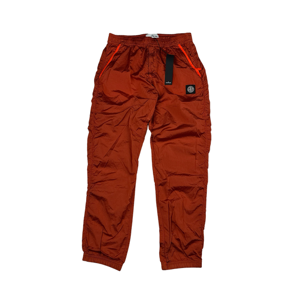 Stone Island 2020 Coral Nylon Metal Rip Stop Tracksuit Bottoms - Small