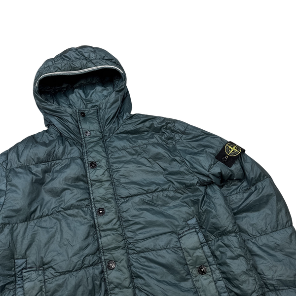 Stone Island 2013 Sea Foam Garment Dyed Puffer Jacket - XXL