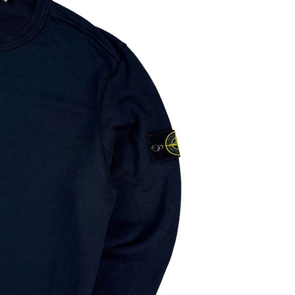Stone Island 2019 Navy Cotton Crewneck Sweatshirt - XL