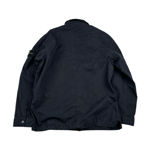 Stone Island 2020 Black Cotton Overshirt - XL