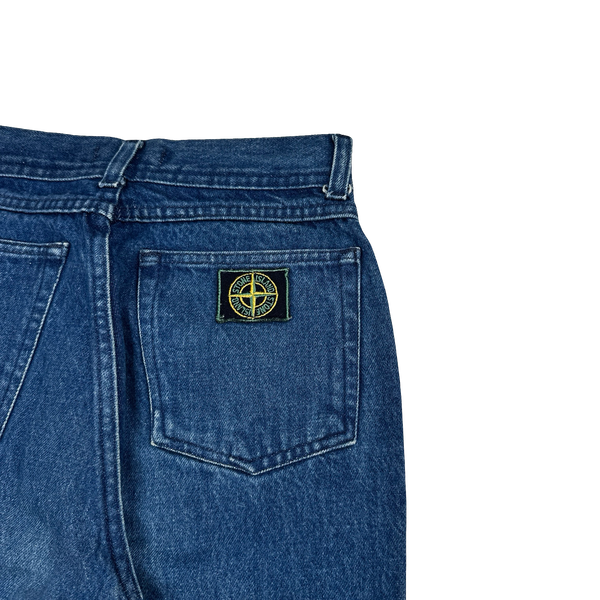 Stone Island 90's Vintage Green Edge Denim Jeans - 24"