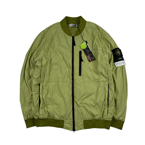 Stone Island 2022 Lime Nylon Skin Touch TC Polartec Jacket - XXL
