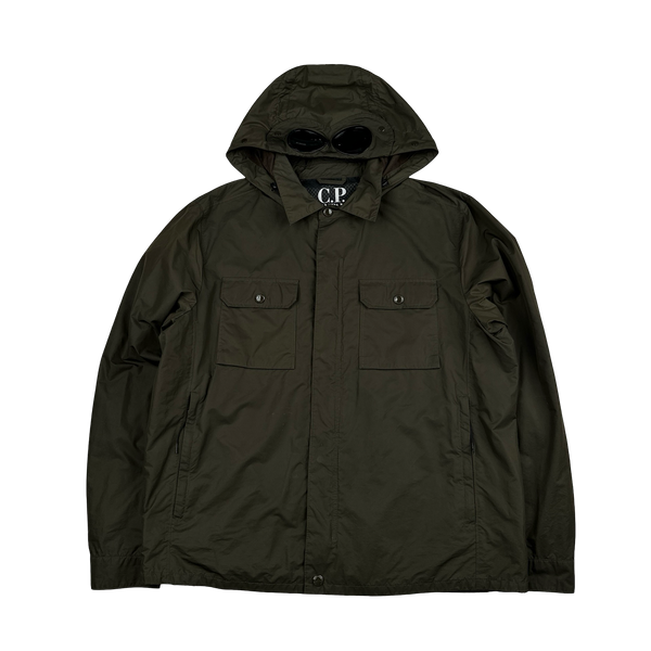 CP Company Khaki Micro M Goggle Jacket - XXL
