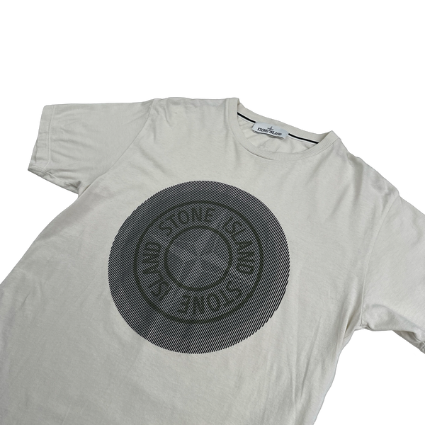 Stone Island Grey 3D Rubber Logo T Shirt - Medium – Mat's Island