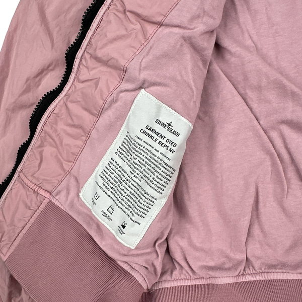 Stone Island 2017 Pink Garment Dyed Crinkle Reps Jacket - Medium
