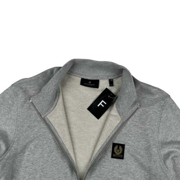 Belstaff Grey Zipped Cotton Jumper - XXL