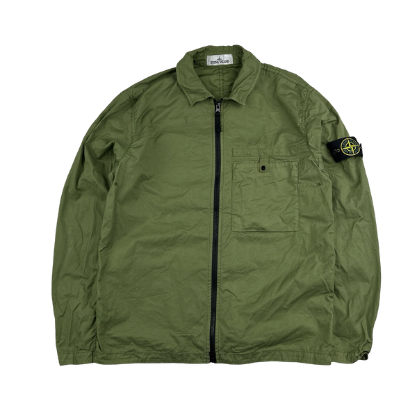 Stone Island 2022 Supima Cotton Spellout Overshirt - Medium