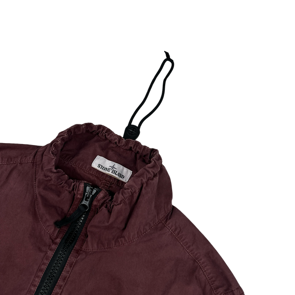 Stone Island 2020 Maroon Smock Pullover Overshirt - Medium
