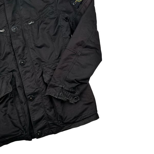 Stone Island Washed Black 2009 David TC Field Jacket - Medium