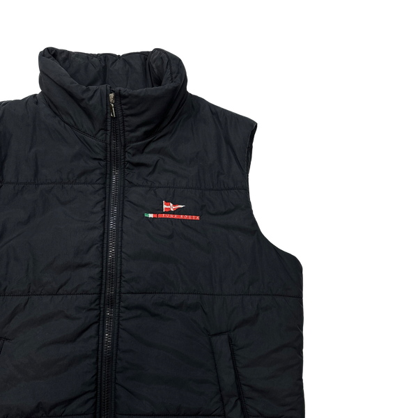 Prada Black Luna Rossa Puffer Vest - Medium