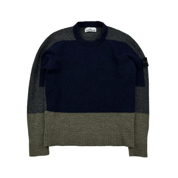 Stone Island 2016 Multi Colour Block Soft Knit - Medium