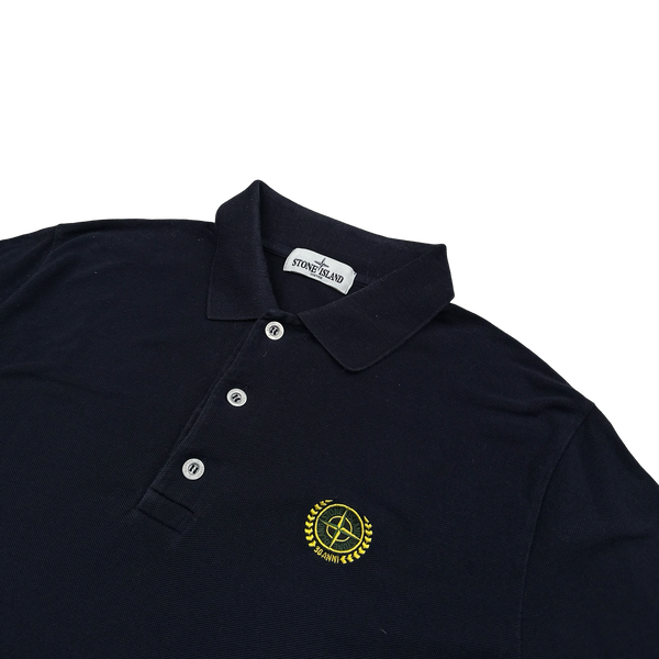 Stone Island 2012 Navy Cotton 30th Anniversary Polo Shirt - Medium