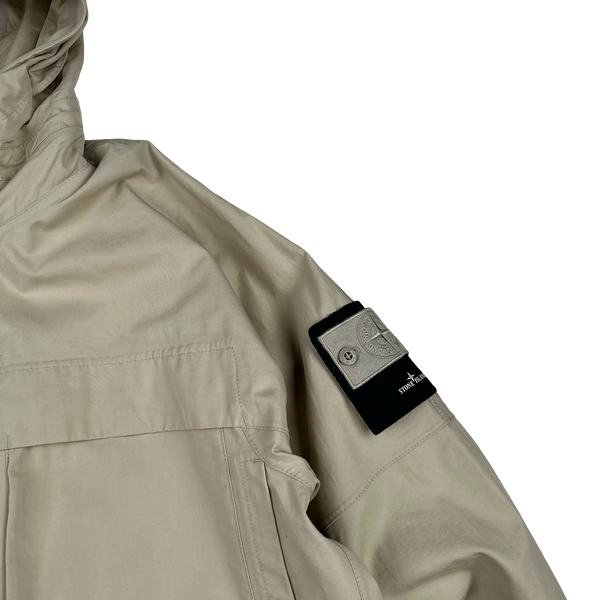 Stone Island 2024 Beige O-Ventile Ghost Zipped Hooded Multi Pocket Jacket - XL