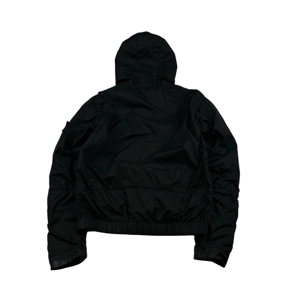 Stone Island 2011 Black Membrana TC Hooded Rain Jacket - Medium