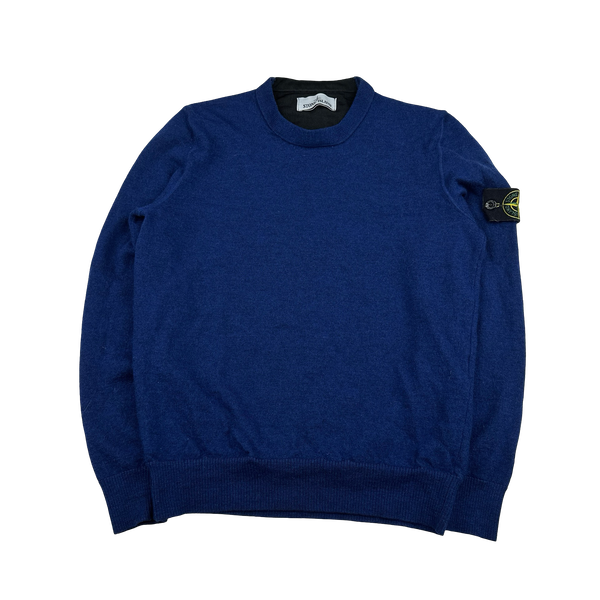 Stone Island 2015 Blue Crewneck Knit Jumper - XS