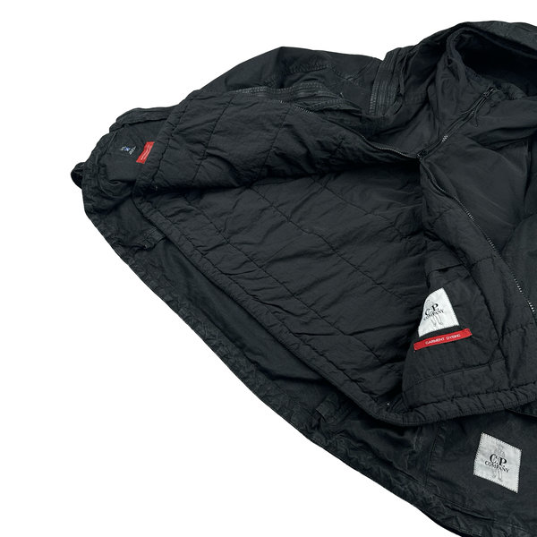 CP Company Black Ba-Tic Waxed Removable Liner Multi Pocket Jacket - XS