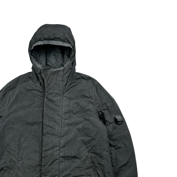 CP Company Grey Re-Colour Nycra Quilted Jacket - XL