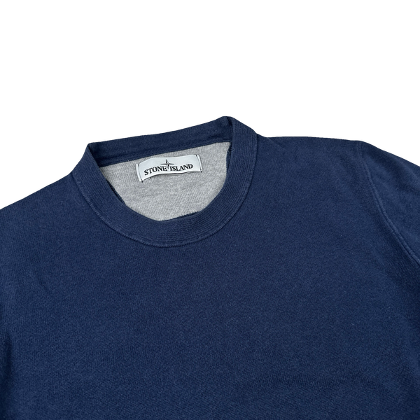 Stone Island Navy Cotton Lightweight Knit - Small