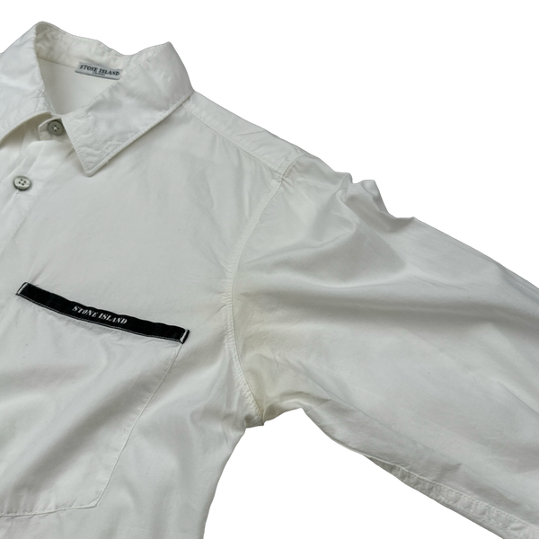 Stone Island 2009 White Cotton Shirt - Small
