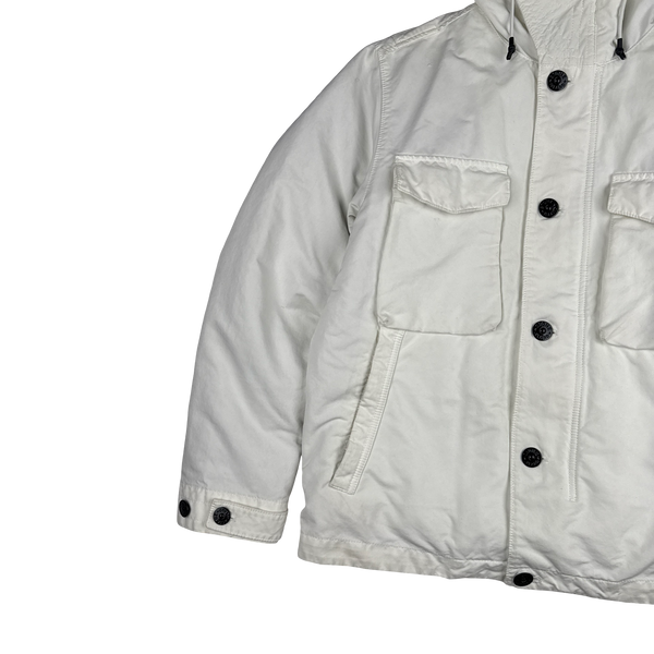Stone Island Off White David TC Dutch Rope Down Lined Winter Jacket - Medium