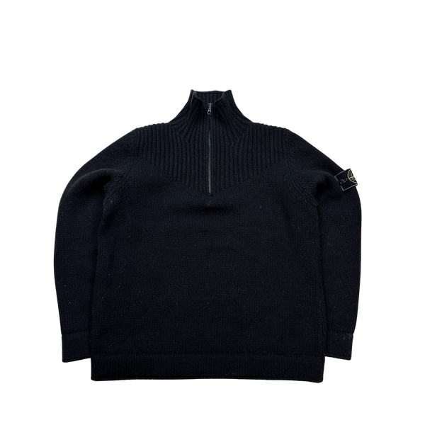 Stone Island Vintage 2000 Quarter Zipped Pullover - Medium
