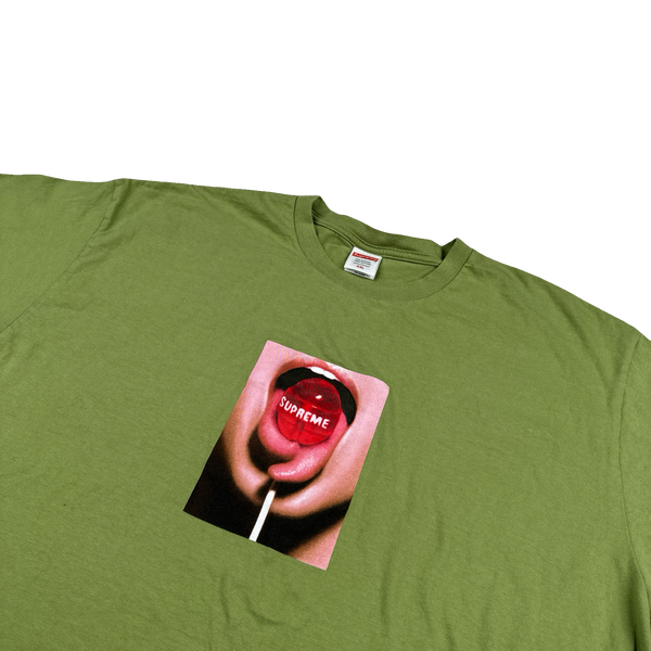 Supreme Split Tongue Lolly Graphic Spellout T Shirt - XXL
