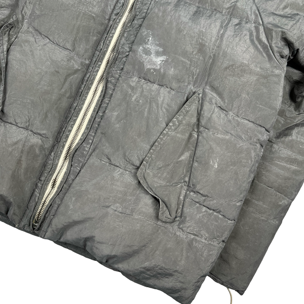 Stone Island AW2000 Hooded Silver Pure Metal Shell - Large