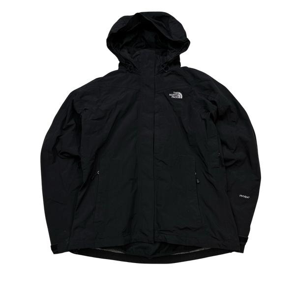 North Face 2 In 1 Black Hyvent Jacket - Small