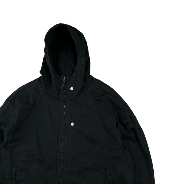 Stone Island 2023 Black CO NY Ripstop TC Jacket - Large