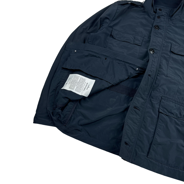 Stone Island 2017 Navy Garment Dyed Micro Reps Field Jacket - XXL