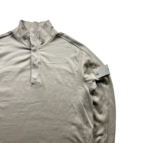 Stone Island 2024 Quarter Zip Ghost Piece Jumper - Large