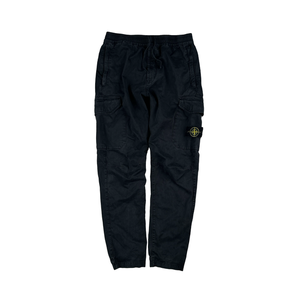 Stone Island 2019 Black Cargo RE T Trousers - Medium