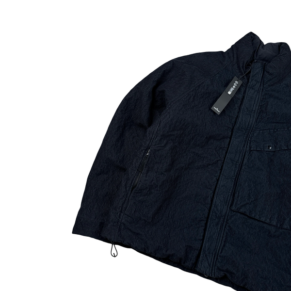 Stone Island 2025 Navy Wrinkled Corduroy 500 TC Quilted Jacket - Large