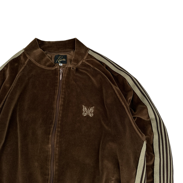 Needles Velour Brown Butterfly Tracksuit - Small