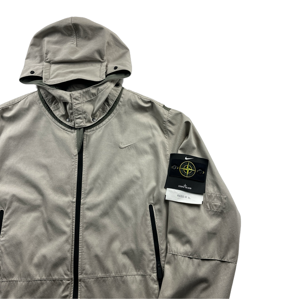 Stone Island x Nike Beige Raso R Nylon Windbreaker Jacket - XXL
