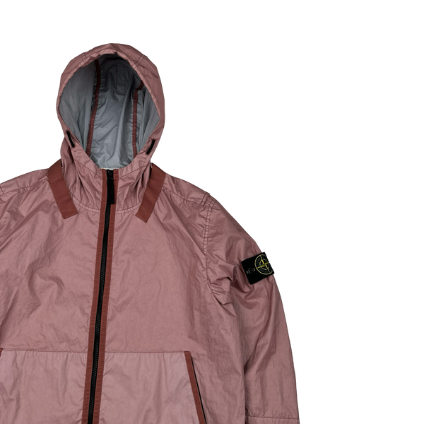 Stone Island 2021 Pink Membrana TC 3L Rain Jacket - Medium