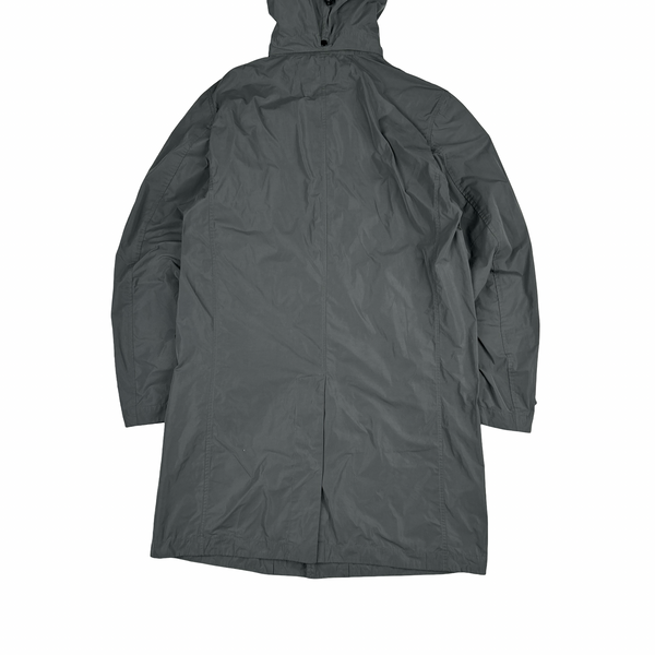 CP Company Grey Metropolis Long Zip up Jacket - Small
