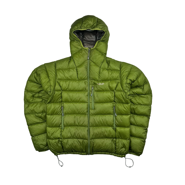RAB Green Infinity Endurance Down Zipped Puffer Jacket - Large