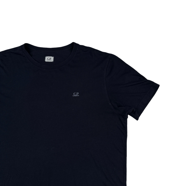 CP Company Navy Cotton Graphic Goggle Hood T Shirt - XXL