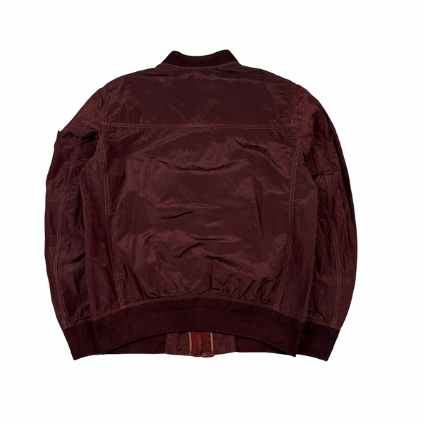 Stone Island 2013 Red Nylon Metal Bomber Jacket - Large