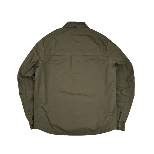 CP Company Bonded Nylon Spellout Overshirt Jacket - Large