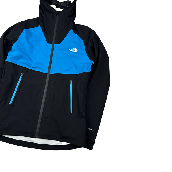 North Face Blue & Black Colour Block Dryvent Waterproof Hooded Jacket - Medium
