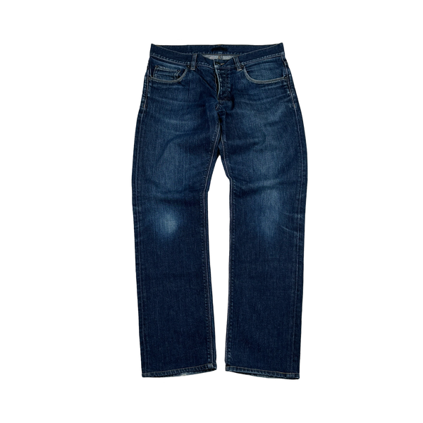 Prada Straight Fit Dark Denim Jeans - Medium