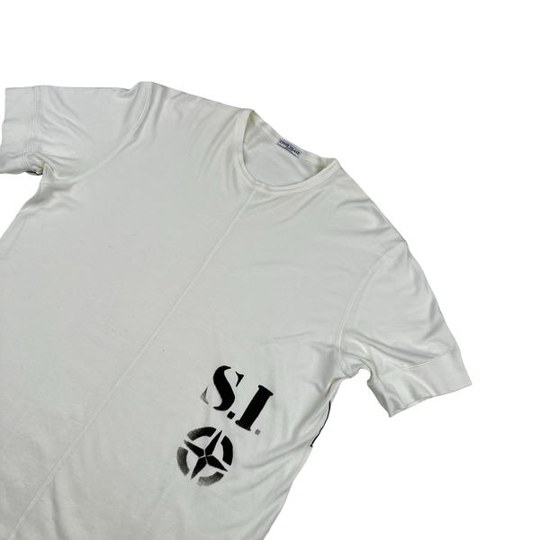 Stone Island 2008 Printed Compass T Shirt - Medium