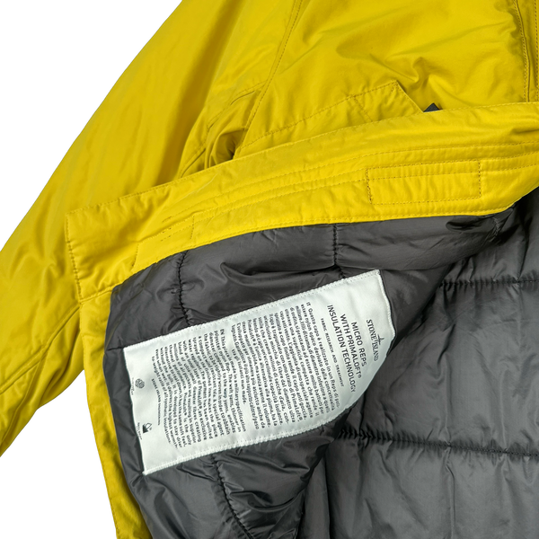 Stone Island 2018 Yellow Micro Reps Primaloft Lined Jacket - Small